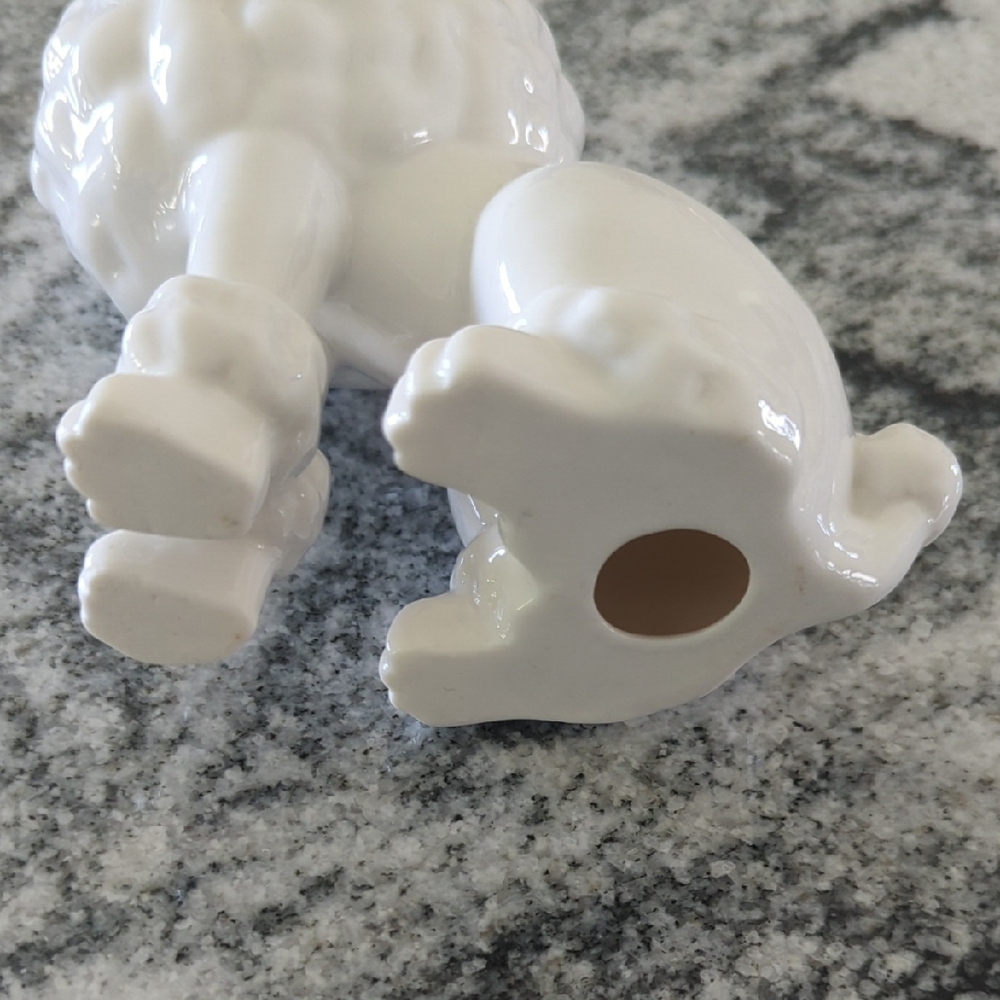 Charming White Poodle Figurine - Picture 5 of 6